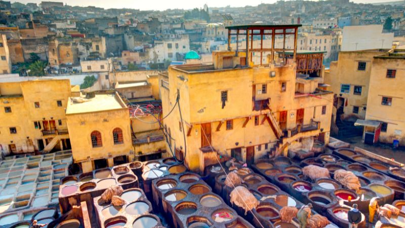 Traditional street view in Fes Medina - Tours from Fes